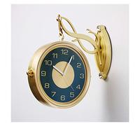 NTALJC Luxurious Wall Clock Double Sided, Indoor Wall Clocks Bracket Clocks, Fashion Watch Mute Movement Clock, Wall Hanging Decorative Home Art Decor