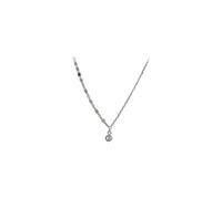 NTALJC Negozia a catena irregolare a ciondolo in cristallo d'argento Accessori per gioielli da sposa leggera