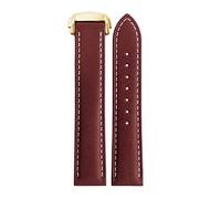 NTALJC per Omega 300 150 007 AT150 Cinturino Marrone Bracciale Chiusura deployante 19mm 20mm 21mm Cinturino in Pelle Italiana