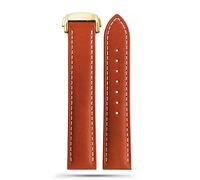 NTALJC per Omega 300 150 007 AT150 Cinturino Marrone Bracciale Chiusura deployante 19mm 20mm 21mm Cinturino in Pelle Italiana