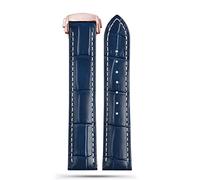 NTALJC per Omega 300 150 007 AT150 Cinturino Marrone Bracciale Chiusura deployante 19mm 20mm 21mm Cinturino in Pelle Italiana