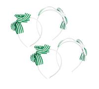NTALJC PROPEGGIO DEL CAPEGNO DIY 4PCS CHOOP CAPELLI A STRIPE VERDE PER CHELEZIONE DEL GIORNO DEL CONTRO