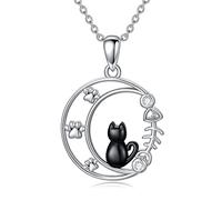 NTALJC Silver Butterfly Dragonfly Hummingbird Axolotl Bunny Cat Dog Frog Guinea Turtle Turtle Highland Horse Wolf Sermaid Phoenix Unicorn Collane a sospensione Gioielli Animali Regali per le donne
