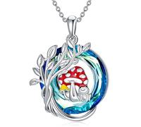 NTALJC Silver Butterfly Dragonfly Hummingbird Axolotl Bunny Cat Dog Frog Guinea Turtle Turtle Highland Horse Wolf Sermaid Phoenix Unicorn Collane a sospensione Gioielli Animali Regali per le donne