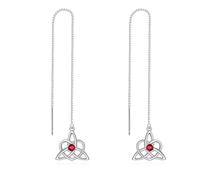 NTALJC Silver Threader Earring Dangle Drop Tassel Pull Through Earrings for Women