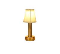 NTALJC table for living room Creative Simple Bed Bedside Desk Light Touch LED Beads Tri-Color Dimming Metal Fabric Desk for Bedroom Writing Desk Dormitory Table Apartment Desk Lighting Fixture