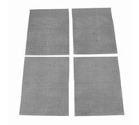 Ntcpefy 4 pezzi antiaderente BBQ Mesh riutilizzabile per grigliare, cucinare, cuocere al forno, 40 x 33 cm