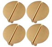 Ntcpefy Set di 8 maniglie per cassetti in champagne, maniglie per cassetti per a mezza luna da 2,5 pollici, maniglie per cucina, maniglie per hardware per moderno