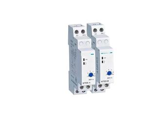 NTE8 Series Time Delay Relay Control Off Power On Delay NTE8-A NTE8-B 10S 120S 480S AC220V DC24V Din Rail Digital Timer EKFBQBGW(24V DC,NTE8-B 1-10S)