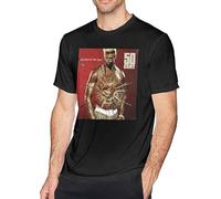 NTFQKURC 50 Cent Cotton T-Camicie e T-Shirt Unisex Black Mens Tees(X-Large)