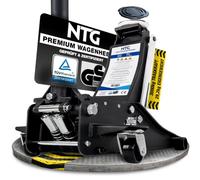 NTG Cric idraulico 3T (altezza di sollevamento 75-505mm) certificato TÜV con doppio cilindro, extra stabile, professionale, per SUV e auto basse, 3000kg, piatto (solo 29,2 kg) Versione 2026