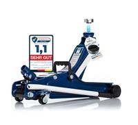 NTG Cric idraulico piatto da 2 a 2000 kg, 85 - 375 mm, per auto, auto e veicoli in profondità, portata fino a 2.000 kg, con cuscinetto in gomma (set 2)
