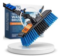 NTG Spazzola telescopica per lavabo, robusta spazzola telescopica per finestre, giardini d'inverno e impianti solari, lunghezza 4,6 m o 7 m, con attacco per acqua e dispenser di sapone per una pulizia