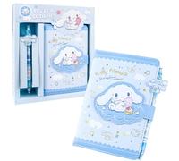 NTGFU Notebook Cartoon and Pen Set, Cute Stationery Set for Kids Teens, Cartoon Stationery Gifts for Girls, Bule Notebook Diary with Pen for School Supplies，Best Birthday Gifts for Girls
