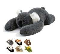 NTHFECG Cuscino di peluche ponderato, morbido, lenitivo per alleviare l'ansia e dormire meglio, per bambini e adulti, bradio, koala, triceratop, orsacchiotto, comfort regolabile (D-45 cm)