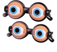 NTHFECG Occhiali per costume da occhialini | cordino per bambini Strani occhiali giocattoli - accessorio per costumi per feste a tema Cosplay compleanno (Black-2)