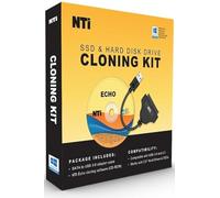 NTI Kit di clonazione | Versione 6 del software di clonazione NTI | Ideale per aggiornamenti SSD e HDD | Software tramite download | Adattatore SATA a USB incluso per SSD e HDD da 2,5 pollici