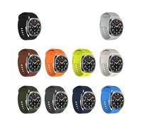 NTidea Confezione da 10 pezzi, compatibile con Samsung Galaxy Watch 7 Ultra 47 mm Band (2024 New), cinturino sportivo in morbido silicone a sgancio rapido, accessorio di ricambio adatto per Samsung