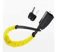 ntifurto Meccanico Auto Rosso Arancione Giallo Nero Quattro colori Deterrente per la sicurezza automobilistica Blocco del volante Blocco del cavo rinforzato(Yellow)