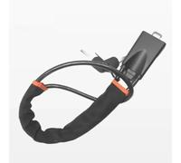 ntifurto Meccanico Auto Rosso Arancione Giallo Nero Quattro colori Deterrente per la sicurezza automobilistica Blocco del volante Blocco del cavo rinforzato(Black)