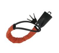 ntifurto Meccanico Auto Rosso Arancione Giallo Nero Quattro colori Deterrente per la sicurezza automobilistica Blocco del volante Blocco del cavo rinforzato(Orange)