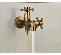 Ntitusust in ottone solido esterno singolo rubinetto a freddo a perdita resistente a freddo per la lavatrice per piscina per la lavatrice giardino patio mixer toccata per uso esterno durevole ed