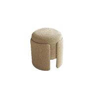 NTIYOU Poggiapiedi Panca portaoggetti Divano moderno Sgabello Sgabello di riposo di lusso Sedia Sgabelli da trucco Sedia for la casa Bedorom Corridoio, Sgabello creativo Sala(Khaki)