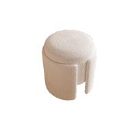 NTIYOU Poggiapiedi Panca portaoggetti Divano moderno Sgabello Sgabello di riposo di lusso Sedia Sgabelli da trucco Sedia for la casa Bedorom Corridoio, Sgabello creativo Sala(Beige)