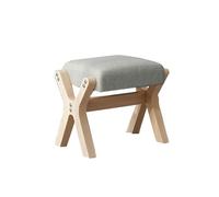 NTIYOU Poggiapiedi piccolo sgabello basso sgabello ingresso cambio scarpe divano sgabello sgabello pouf sgabello poggiapiedi sgabello per soggiorno, sgabello creativo salotto (colore legno originale)