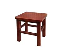 NTIYOU Poggiapiedi Scaletta multifunzionale con poggiapiedi Sgabello in legno Sedia da ingresso Sgabello cambiascarpe for sgabello creativo Sala(Red Brown)