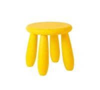 NTIYOU Poggiapiedi Sgabello corto in plastica Scarpe for la casa Sgabello fasciatoio Divano poggiapiedi Panca piccola for camera da letto Cucina Soggiorno Sgabello creativo Sala(China Yellow)