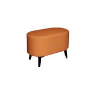 NTIYOU Poggiapiedi Sgabello for scarpe Sgabello for divano Sgabello singolo in legno massello leggero di lusso ottomano for soggiorno, camera da letto, sgabello creativo for la casa Sala(Orange)