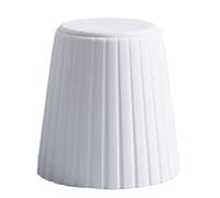 NTIYOU Poggiapiedi Sgabello in plastica for adulti Sgabello alto commerciale semplice Sgabello impilabile Sgabelli for cambio scarpe for soggiorno Sgabello creativo Sala(Blanc)