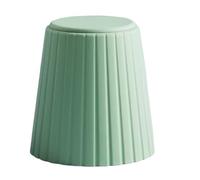 NTIYOU Poggiapiedi Sgabello in plastica for adulti Sgabello alto commerciale semplice Sgabello impilabile Sgabelli for cambio scarpe for soggiorno Sgabello creativo Sala(Green)