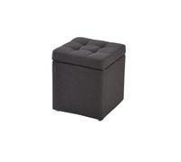 NTIYOU Poggiapiedi Sgabello multifunzionale for la casa, cambio scarpe, sgabello, tessuto, divano portatile, sgabello for dormitorio, soggiorno, camera da letto Sala(Dark Gray)