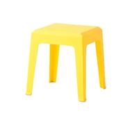 NTIYOU Poggiapiedi Sgabello quadrato in plastica ispessita semplice Sgabello basso impilabile Sgabelli for il cambio delle scarpe for la casa for la casa, soggiorno, camera da letto Sala(Yellow)