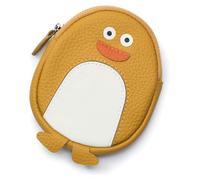 NTIYOU Portafogli Portafoglio Portafoglio da donna in pelle Porta carte multifunzione portatile Portamonete pinguino Tasca portamonete sottile di grande capacità unisex Durevole (Color : Yellow)
