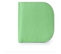 NTIYOU Portafogli Portafoglio Portafoglio in pelle da donna nuovo Sottile Portacarte semplice Portamonete con fibbia portatile 6 slot for carte Resistente allo strappo Durevole (Color : Cyan)