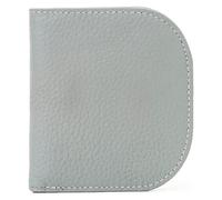 NTIYOU Portafogli Portafoglio Portafoglio in pelle da donna nuovo Sottile Portacarte semplice Portamonete con fibbia portatile 6 slot for carte Resistente allo strappo Durevole (Color : Light Gray)