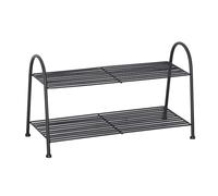 NTIYOU Scarpiere Scaffali for scarpe in metallo for scarpiera for soggiorno, ingresso, corridoio e guardaroba Porta d'ingresso(Noir,64 * 28 * 63cm)
