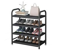 NTIYOU Scarpiere Scarpiera a 4 livelli for ingresso, organizer for scarpe for armadio, scarpiera in metallo, organizer for scaffali for scarpe Porta d'ingresso