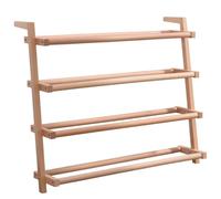 NTIYOU Scarpiere Scarpiera a 4 livelli Scaffale for scarpe in legno Organizzatore di stoccaggio Porta scarpe for ingresso del soggiorno Porta d'ingresso