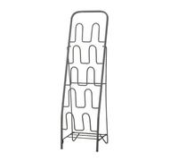 NTIYOU Scarpiere Scarpiera a 5 livelli Scaffale for scarpe in metallo Scaffale moderno e semplice for riporre scarpe for pantofole e scarpiera piatta Porta d'ingresso(Noir,44 * 20 * 85cm)