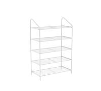 NTIYOU Scarpiere Scarpiera moderna e semplice in ferro Scaffale for scarpe multistrato Scarpiera for scarpe Organizzatore for scarpe for camera da letto Porta d'ingresso(Blanc,5 Tier)