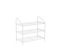 NTIYOU Scarpiere Scarpiera moderna e semplice in ferro Scaffale for scarpe multistrato Scarpiera for scarpe Organizzatore for scarpe for camera da letto Porta d'ingresso(Blanc,3 Tier)