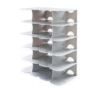 NTIYOU Scarpiere Scarpiera multistrato Porta scarpiera Scarpiera Scaffale for scarpe piccole for corridoio d'ingresso Porta d'ingresso(Gris,L)
