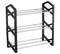 NTIYOU Scarpiere Scarpiera Scarpiera in ferro a 3 livelli Scaffale for scarpe leggero Organizzatore di stoccaggio for ingresso, corridoio Porta d'ingresso(L)