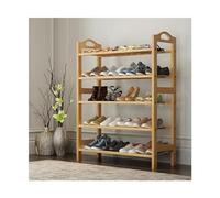 NTIYOU Scarpiere Scarpiera semplice multistrato Assemblaggio in bambù Piccola scarpiera Scaffale for scarpe Organizzatore di stoccaggio for ingresso Porta d'ingresso(5 Layers-70cm)