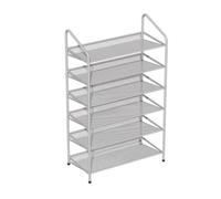 NTIYOU Scarpiere Semplice scarpiera in metallo, robusta scarpiera in ferro, organizer for riporre le scarpe, for l'ingresso, armadio, camera da letto, scarpiera Porta d'ingresso(Blanc,65 * 26 * 92cm)