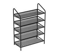 NTIYOU Scarpiere Semplice scarpiera in metallo, robusta scarpiera in ferro, organizer for riporre le scarpe, for l'ingresso, armadio, camera da letto, scarpiera Porta d'ingresso(Noir,65 * 26 * 77cm)